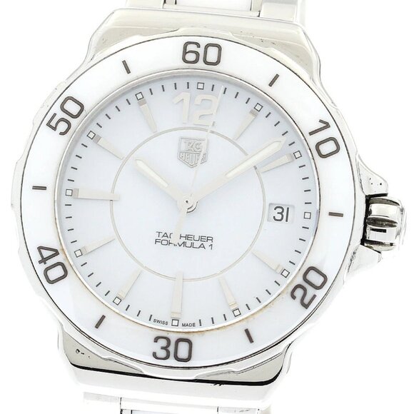 TAG HEUER Formula 1 WAH1211 Date white Dial Quartz Ladies Watch_883995 - Picture 1 of 6